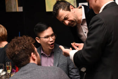 Magician George Stas - magic with rings and rubber bands 