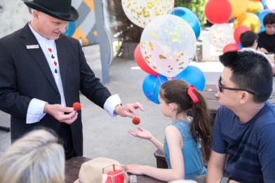 George Stas performing close up magic 