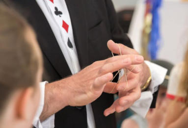 Close up Magic is always popular for cocktail party events. 